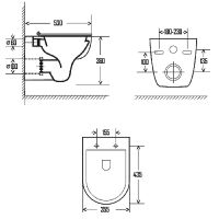 Унитаз AQUAme подвесной Белый глянец с сиденьем Микролифт арт-AQM2008 — фото 2, Подвесные унитазы