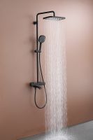 Товар: Душевая система Raglo с термостатом Черная матовая арт-R22.26.06 - фото 10 Душевая система Raglo с термостатом Черная матовая арт-R22.26.06 — фото 10, Душевые стойки