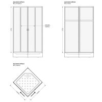 Товар: Душевой уголок Melodia della vita Full Square 90x90 профиль Белый полистирол призма арт-MCNFS9090PsWt - фото 3 Душевой уголок Melodia della vita Full Square 90x90 профиль Белый полистирол призма арт-MCNFS9090PsWt — фото 3, Квадратные душевые уголки