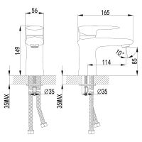 Смеситель для раковины Lemark Status Хром арт-LM4406C — фото 2, Смесители для раковины