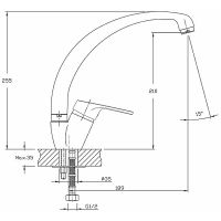 Смеситель для кухни Haiba Хром арт-HB4116 — фото 2, Смесители для кухни