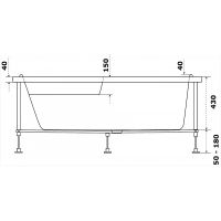 Акриловая ванна Azario Микона 170х110 L без гидромассажа арт-МИВ0003 — фото 3, Акриловые ванны