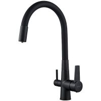 Смеситель для кухни D-Lin Черный матовый арт-D159317-4A — фото 1, Смесители для кухни