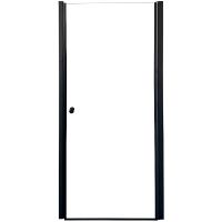 Душевая дверь Parly 90 профиль Черный стекло прозрачное арт-DE90B — фото 1, Распашные душевые двери