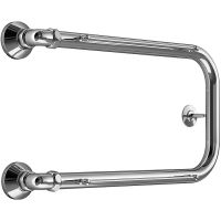 Водяной полотенцесушитель Melodia della vita Moon Shelf П-образный 60х50 с полкой Полирова арт-MTRMS6050 — фото 1, Водяные полотенцесушители