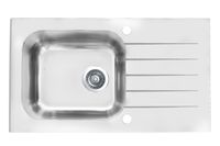 Мойка для кухни VITRO 20 (белая) 780X435 c сифоном клапан-автомат 1058656, арт-1130527.0 — фото 1, Кухонные мойки