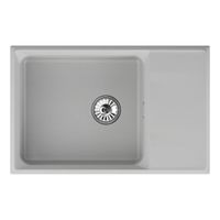 Мойка кухонная Point Этна 78 белый арт-PN3012W — фото 1, Кухонные мойки