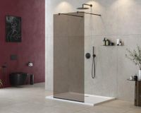 Душевая перегородка CEZARES арт-LIBERTA-L-2-90-BR-NERO — фото 1, Душевые перегородки