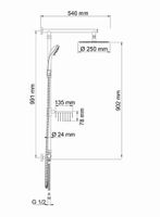 Душевой комплект арт-A038 — фото 9, Душевые стойки