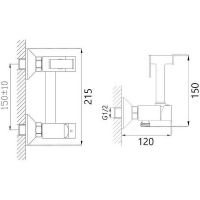 Гигиенический душ со смесителем Maretti Project Black Черный матовый арт-PB30RN69 — фото 7, Гигиенические души