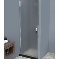 Душевая дверь BelBagno Uno 60 профиль Хром стекло рифленое арт-UNO-B-1-60-P-Cr — фото 1, Распашные душевые двери