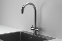 Granula-, СМЕСИТЕЛЬ КУХОННЫЙ арт-7104, СТАЛЬ САТИН — фото 1, Смесители для кухни