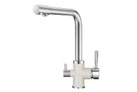 Granula- (БЕЛЫЙ), СМЕСИТЕЛЬ КУХОННЫЙ арт-3015, XРОМ/АРКТИК — фото 2, Смесители для кухни