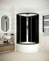 Душевая кабина Melodia della vita Jive BLack 90x90 без гидромассажа арт-MB02010 — фото 6, Душевые кабины