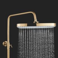 Душевая система Rose R18G с термостатом Золото матовое арт-R1896G — фото 10, Душевые стойки