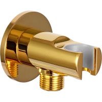 Шланговое подключение Remer Золото глянцевое арт-337MDO — фото 1, Шланговые подключения