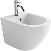 Биде Ceramicanova Uno подвесное Белое арт-CN11002 — фото 1, Биде подвесные