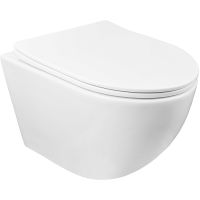 Унитаз Azario Grado подвесной Белый с сиденьем Микролифт арт-AZ-0046 SP — фото 1, Подвесные унитазы