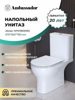 Товар: Унитаз компакт Ambassador Abner с бачком и сиденьем Микролифт арт-107K19001RS - фото 11 Унитаз компакт Ambassador Abner с бачком и сиденьем Микролифт арт-107K19001RS — фото 11, Напольные унитазы