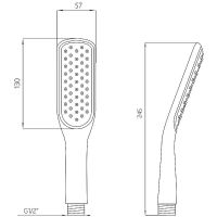 Товар: Ручной душ Melodia della vita Standard Белый арт-MKP26101_wt - фото 5 Ручной душ Melodia della vita Standard Белый арт-MKP26101_wt — фото 5, Лейки для душа