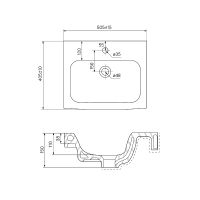 Раковина Iddis 50 Белая арт-0145000i28 — фото 2, Раковины встраиваемые сверху