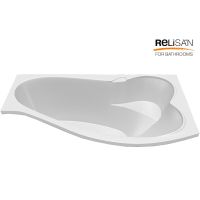 Акриловая ванна Relisan Isabella 170х90 R без гидромассажа арт-Гл000010530 — фото 6, Акриловые ванны
