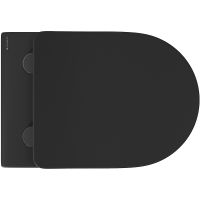 Унитаз Aqueduto Ovo подвесной Черный матовый с сиденьем Микролифт арт-OVO0140 — фото 2, Подвесные унитазы