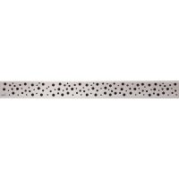 Решетка для лотка Alcaplast Хром матовый арт-BUBLE-550M — фото 1, Решетки для лотков и трапов