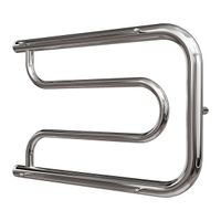 Водяной полотенцесушитель Point Фокстрот 320x500 с полкой Хром арт-PN21335P — фото 4, Водяные полотенцесушители