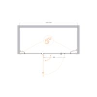 Товар: Душевая дверь CEZARES арт-VERONA-W-B-13-30+60/60-P-Cr-L - фото 2 Душевая дверь CEZARES арт-VERONA-W-B-13-30+60/60-P-Cr-L — фото 2, Распашные душевые двери