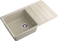 GRANFEST Мойка LEVEL 860L 1-чаша+крыло 860*500мм топаз арт.GF- арт-LV-860L топаз — фото 1, Кухонные мойки