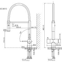 Товар: Смеситель для кухни Sancos Imola Хром Черный арт-SC4010CH - фото 6 Смеситель для кухни Sancos Imola Хром Черный арт-SC4010CH — фото 6, Смесители для кухни