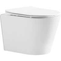 Унитаз Iberica Blanca Burgos подвесной с сиденьем Микролифт арт-IB.BRG.231.1B1 — фото 1, Подвесные унитазы