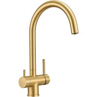 Смеситель для кухни Milacio Ultra Золото брашированное арт-MCU.554.GD — фото 1, Смесители для кухни