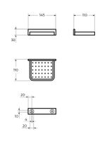 Мыльница CEZARES MAXIMA арт-CZR-F-8919 — фото 2, Мыльницы
