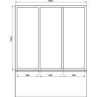 Шторка на ванну Creto Avalon 6.0 160 профиль Белый стекло прозрачное арт-SH00069 — фото 4, Шторки для ванной раздвижные