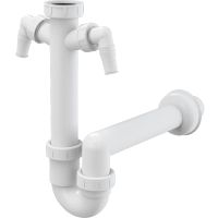 Сифон для кухонной мойки Alcaplast Белый арт-A82-DN40 — фото 1, Сифоны для кухонной мойки