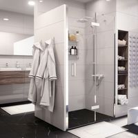 Aller Душевая дверь арт-10H05RWHITE — фото 3, Распашные душевые двери