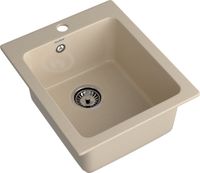 GRANFEST Мойка PRACTIK 505 1-чаша 505*427мм кашемир арт.GF- арт-P-505 кашемир — фото 1, Кухонные мойки