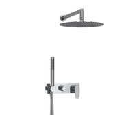 Встраиваемый комплект для ванны с верхней насадкой, лейкой арт-A16116 — фото 1, Встраиваемые душевые комплекты