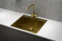 Granula-, стальная кухонная мойка арт-5951, ЗОЛОТО САТИН — фото 2, Кухонные мойки