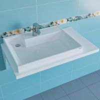 Раковина СанТа Юпитер 90 L на стиральную машину Белая арт-900128 — фото 7, Раковины на стиральную машину