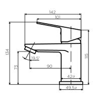 Товар: Смеситель для раковины Dorff Prime Хром арт-D4002100 - фото 4 Смеситель для раковины Dorff Prime Хром арт-D4002100 — фото 4, Смесители для раковины