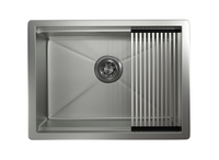 Granula-KS- , стальная кухонная мойка KITCHEN SPACE арт-6045U, СТАЛЬ МАТОВАЯ — фото 1, Кухонные мойки