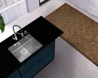 Товар: Мойка для кухни NOX 50 BRS 540x440x200 в комплекте с интегрированным сифоном арт-1149926.0 - фото 4 Мойка для кухни NOX 50 BRS 540x440x200 в комплекте с интегрированным сифоном арт-1149926.0 — фото 4, Кухонные мойки