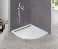 Поддон из искусственного мрамора CEZARES арт-TRAY-AS-R-80-30-W — фото 2, Душевые поддоны из литьевого мрамора