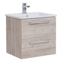 Тумба GIO, 60 см, подвесная, 2 ящика, дуб кантри арт-77.0102D — фото 10, Тумбы под раковину