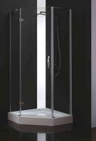 Душевой уголок CEZARES арт-BERGAMO-W-P-1-100-C-Cr-L-IV — фото 1, Душевые уголки трапеция