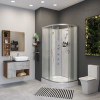 Душевая кабина Niagara Classic NG-3312-14LBKTG (120х80х210) низкий поддон(13см),стекло матовое,3 мес арт-33121423LBKTG — фото 3, Душевые кабины