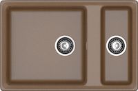 GRANFEST Мойка LEVEL 760K 1,5-чаши 760*500 терракот арт.GF- арт-LV-760K терракот — фото 2, Кухонные мойки